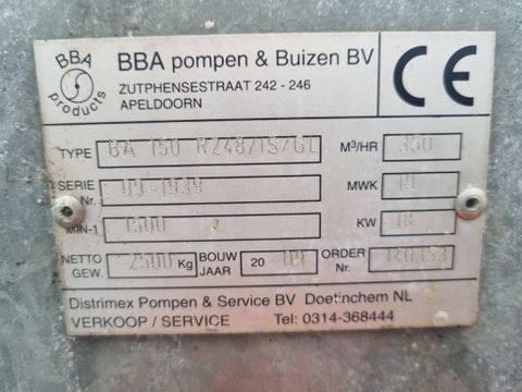 BBA BBA BA 150 with isuzu |  Van Tongeren Trading BV [13]