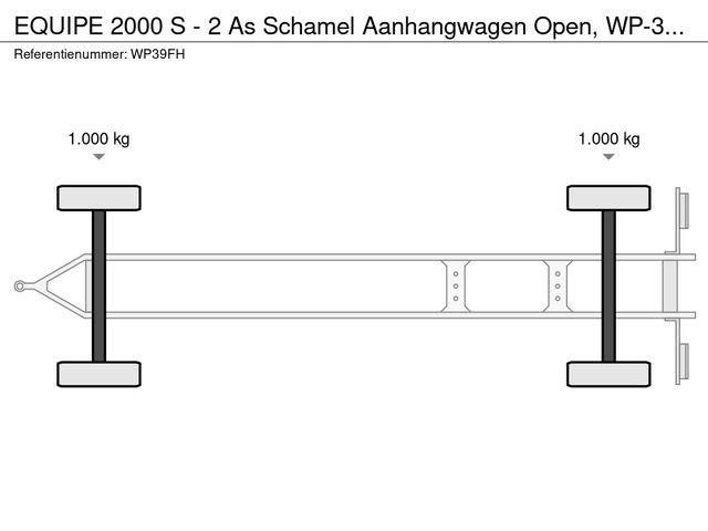 Equipe 2000 S - 2 As Schamel Aanhangwagen Open, WP-39-FH | JvD Aanhangwagens & Trailers [17]
