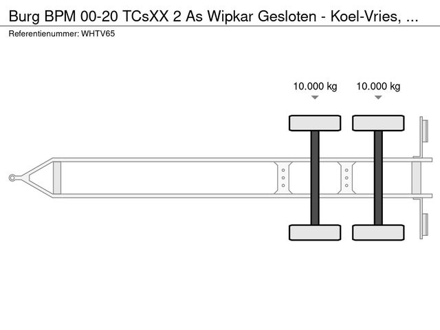 Burg BPM 00-20 TCsXX 2 As Wipkar Gesloten - Koel-Vries, WH-TV-65 | JvD Aanhangwagens & Trailers [34]