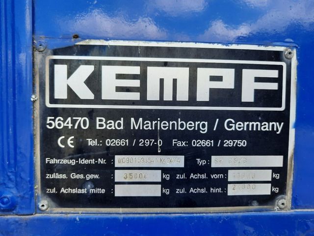 Kempf SP35/3  3 As Oplegger - Dieplader Schuifzeil, Duits kenteken | JvD Aanhangwagens & Trailers [15]