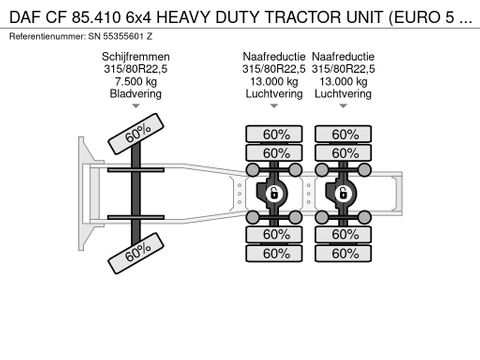 DAF 6x4 HEAVY DUTY TRACTOR UNIT (EURO 5 / ADR-VLG / AS-TRONIC / ZF-INTARDER / REDUCTION AXLES / AIRCONDITIONING/ FRIDGE) | Engel Trucks B.V. [14]