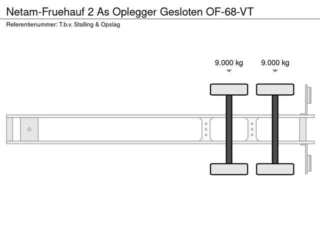 Netam-Fruehauf 2 As Oplegger Gesloten OF-68-VT | JvD Aanhangwagens & Trailers [7]
