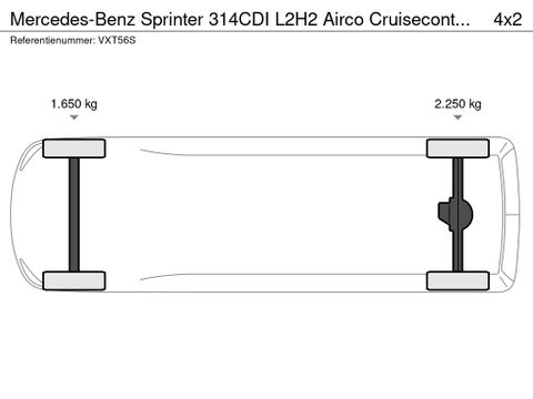 Mercedes-Benz 314CDI L2H2 Airco Cruisecontrol 270 Graden Deuren 23.800KM EURO 6 | Van Nierop BV [22]