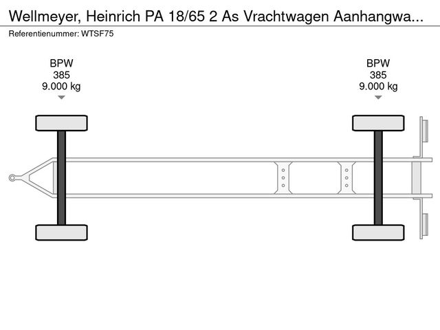 Wellmeyer, Heinrich PA 18/65 2 As Vrachtwagen Aanhangwagen Open, WT-SF-75 | JvD Aanhangwagens & Trailers [22]