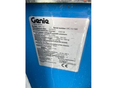 Genie
GRC-12 | 5.8 M | 227 KG | 220V | Hulleman Trucks [19]