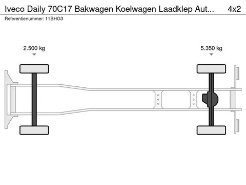 Iveco 70C17 Bakwagen Koelwagen Laadklep Automaat Airco Cruisecontrol 170PK | Van Nierop BV [21]