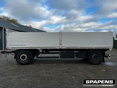 Schwarzmüller aanhanger met kleppen . / landbouw wagen platte kar | Spapens Machinehandel [8]