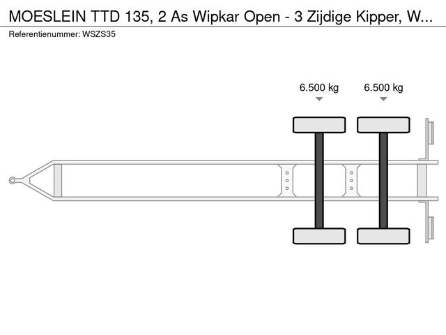 MOESLEIN TTD 135, 2 As Wipkar Open - 3 Zijdige Kipper, WS-ZS-35 | JvD Aanhangwagens & Trailers [12]