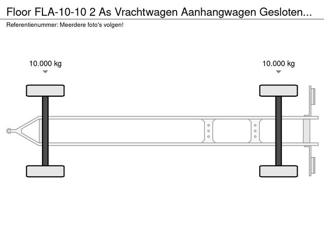 Floor FLA-10-10 2 As Vrachtwagen Aanhangwagen Gesloten WL-JJ-55 | JvD Aanhangwagens & Trailers [17]