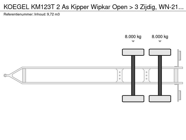Kögel KM123T 2 As Kipper Wipkar Open > 3 Zijdig, WN-21-LK | JvD Aanhangwagens & Trailers [20]