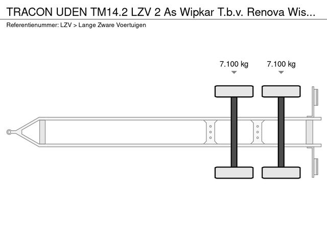 Tracon TM14.2 LZV 2 As Wipkar T.b.v. Renova Wissellaadbakken, WP-GN-77 I.c.m. Open Laadbak | JvD Aanhangwagens & Trailers [18]