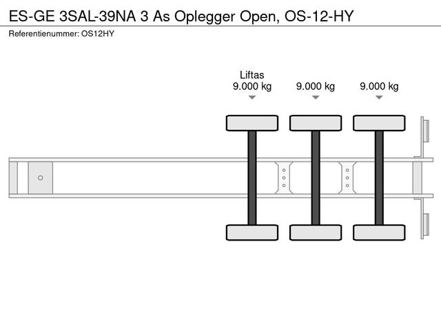 ES-GE 3SAL-39NA 3 As Oplegger Open, OS-12-HY | JvD Aanhangwagens & Trailers [26]