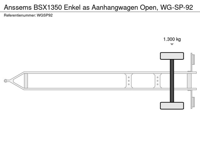 Anssems BSX1350 Enkel as Aanhangwagen Open, WG-SP-92 | JvD Aanhangwagens & Trailers [12]
