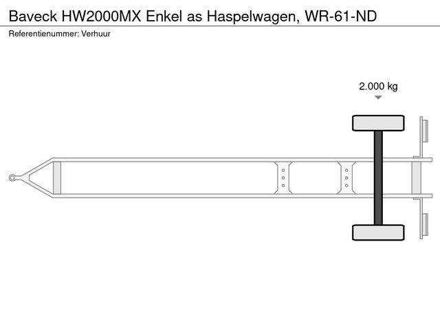 Baveck HW2000MX Enkel as Haspelwagen, WR-61-ND | JvD Aanhangwagens & Trailers [14]
