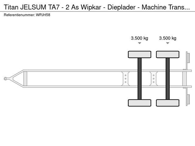 Titan JELSUM TA7 - 2 As Wipkar - Dieplader - Machine Transporter, WP-JH-58 | JvD Aanhangwagens & Trailers [29]