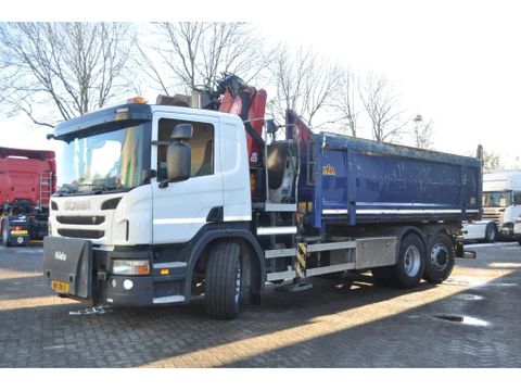 Scania SCANIA P420. 6X2. HYVA 2Z KIPPER + HMF 1643-Z2.RC.NL-TRUCK | Truckcentrum Meerkerk [3]