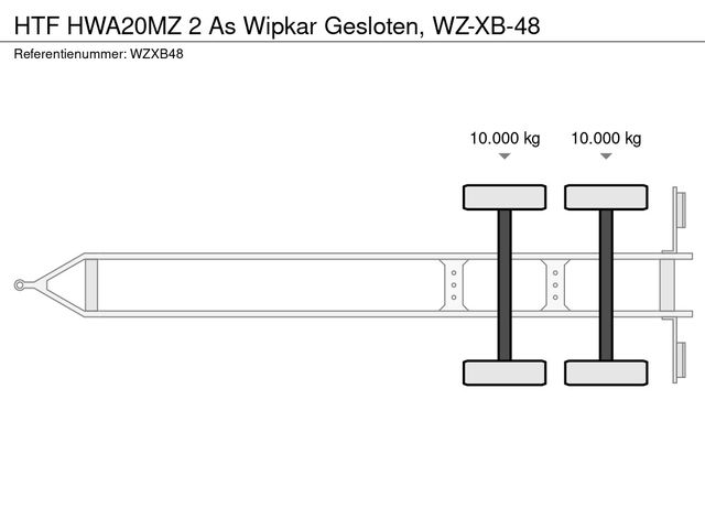 HTF HWA20MZ 2 As Wipkar Gesloten, WZ-XB-48 | JvD Aanhangwagens & Trailers [19]