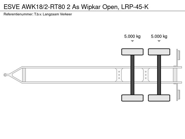 ESVE AWK18/2-RT80 2 As Wipkar Open, LRP-45-K | JvD Aanhangwagens & Trailers [12]