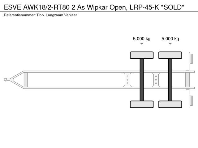 ESVE AWK18/2-RT80 2 As Wipkar Open, LRP-45-K *SOLD* | JvD Aanhangwagens & Trailers [13]