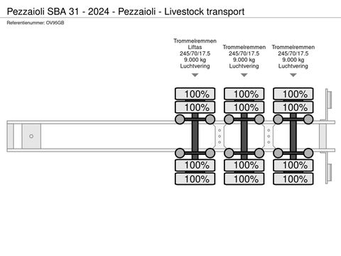 Pezzaioli SBA 31 - 2024 - Pezzaioli - Livestock transport | Companjen Bedrijfswagens BV [51]