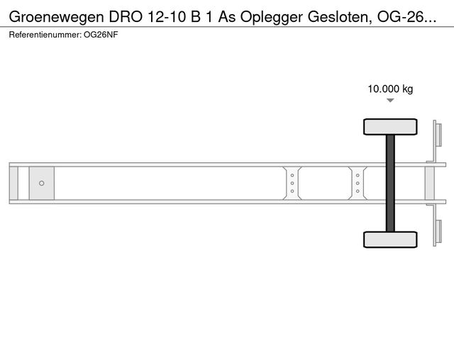 Groenewegen DRO 12-10 B  1 As Oplegger Gesloten, OG-26-NF | JvD Aanhangwagens & Trailers [24]