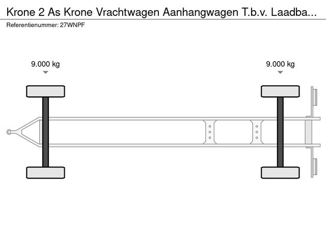 Krone 2 As Krone Vrachtwagen Aanhangwagen T.b.v. Laadbakken, 27-WN-PF | JvD Aanhangwagens & Trailers [17]