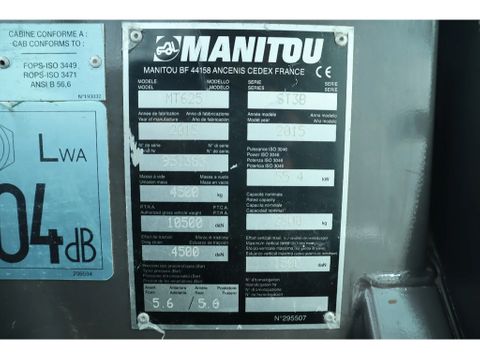 Manitou
MT 625 | HYDRAULIC FORKS | 6 METER | 2.5 TON | Hulleman Trucks [19]