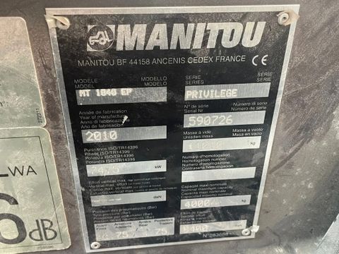 Manitou
MT 1840 | 18 METER | 4 TON | HYDRAULICS IN BOOM BROKEN | Hulleman Trucks [17]