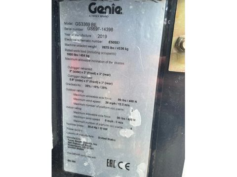 Genie
GS-3369 BE | 11.75 METER | BI-ENERGY | 454 KG | Hulleman Trucks [19]