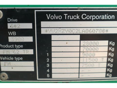 Volvo
6X2 6X2*4 EURO6 STEERING AXLE  HYDRAULIC / HOOK LIFT | Hulleman Trucks [24]