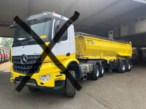 Mercedes-Benz AS 6x6 STEELSPRINGS MEILLER TIPPER TRAILER | CAB Trucks [1]