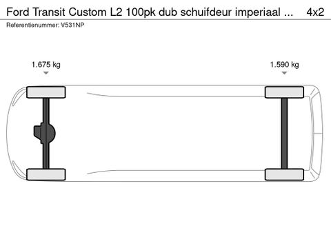 Ford Transit Custom L2 100pk dub schuifdeur imperiaal trekhaak | Van Nierop BV [9]