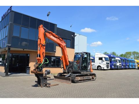 Hitachi * ZX85USB-5A * FORKLIFT * 3 buckets * WITH FULL SYSTEM * | Prince Trucks [1]