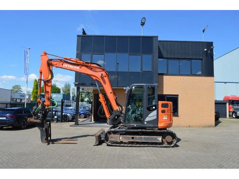 Hitachi * ZX85USB-5A * FORKLIFT * 3 buckets * WITH FULL SYSTEM * | Prince Trucks [2]