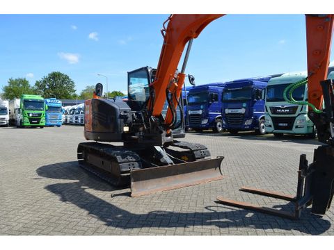 Hitachi * ZX85USB-5A * FORKLIFT * 3 buckets * WITH FULL SYSTEM * | Prince Trucks [7]