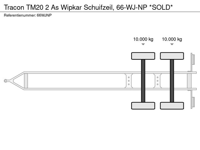 Tracon TM20 2 As Wipkar Schuifzeil, 66-WJ-NP *SOLD* | JvD Aanhangwagens & Trailers [17]