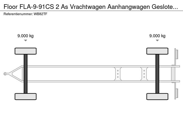 Floor FLA-9-91CS 2 As Vrachtwagen Aanhangwagen Gesloten, WB-82-TF | JvD Aanhangwagens & Trailers [19]