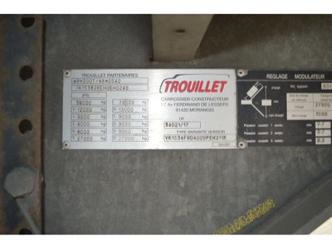 Trouillet * VK1S34 * HEIGHT ADJUSTABLE UP TO 440MTR * 3 AXLE * STAINLESS CHASSIE * | Prince Trucks [24]