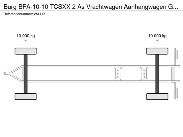 Burg BPA-10-10 TCSXX 2 As Vrachtwagen Aanhangwagen Gesloten, WX-11-XL | JvD Aanhangwagens & Trailers [18]