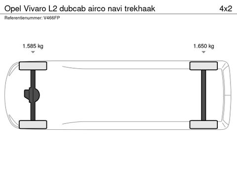 Opel Vivaro  L2 dubcab airco navi  trekhaak | Van Nierop BV [15]