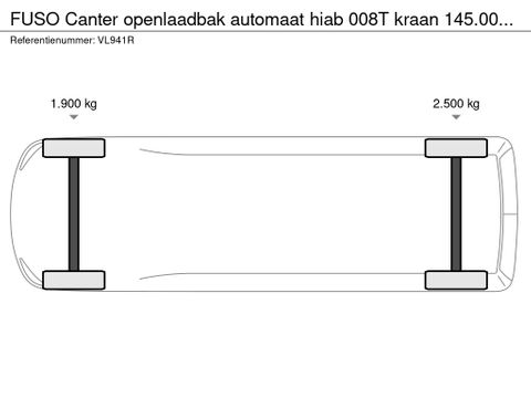 FUSO openlaadbak automaat hiab 008T kraan 145.000km | Van Nierop BV [15]