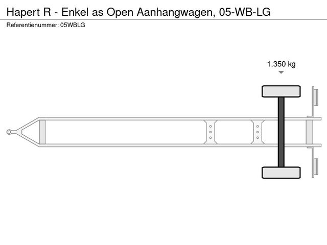 Hapert R - Enkel as Open Aanhangwagen, 05-WB-LG | JvD Aanhangwagens & Trailers [10]