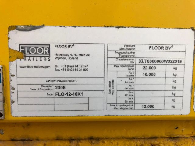 Floor FLO-12-10K1 - 1 As Oplegger Gesloten, OJ-58-FY | JvD Aanhangwagens & Trailers [27]