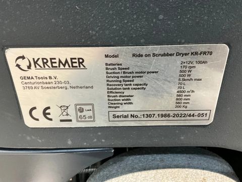 Kremer KR FR 70 Opzit Schrobmachine | Used Machinery Trading B.V. [15]