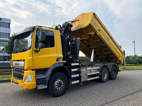 DAF FAT 6X4 2 Zijdige Kipper Palfinger 170Z Kraan + Knijper Hydraulische Afdekluiken EURO 6 | Van Nierop BV [2]