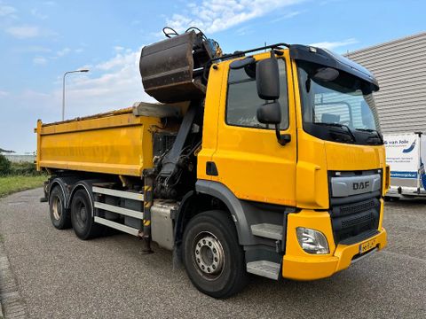 DAF FAT 6X4 2 Zijdige Kipper Palfinger 170Z Kraan + Knijper Hydraulische Afdekluiken EURO 6 | Van Nierop BV [5]