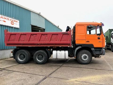 MAN .414DFK 6x4 FULL STEEL 3-WAY MEILLER KIPPER (ZF16 MANUAL GEARRBOX / FULL STEEL SUSPENSION / REDUCTION AXLES / AIRCONDITIONING) | Engel Trucks B.V. [4]