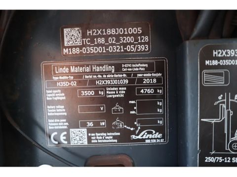 Linde
H35 D | SIDESHIFT | FORK SPREADERS | EXTENDING FORKS | Hulleman Trucks [19]