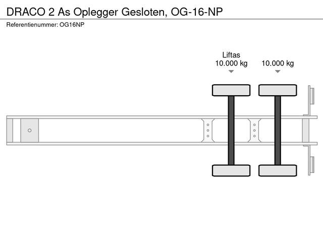 DRACO 2 As Oplegger Gesloten, OG-16-NP | JvD Aanhangwagens & Trailers [20]