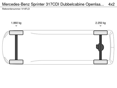 Mercedes-Benz 317CDI Dubbelcabine Openlaadbak Airco 3500KG Trekhaak 2.000KM ( NIEUW STAAT ) | Van Nierop BV [16]